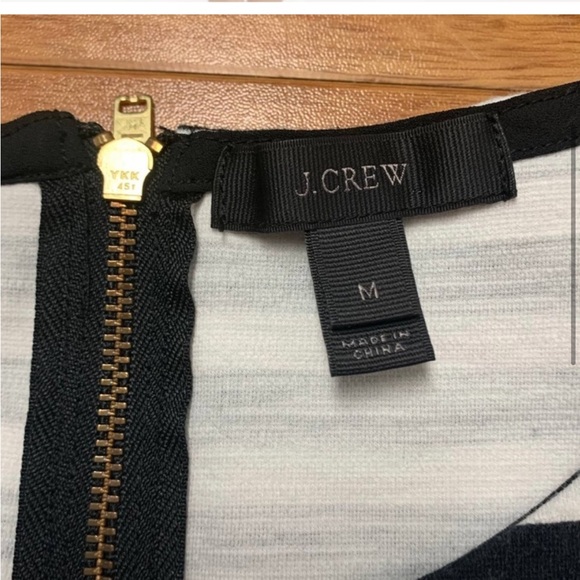 ❗️J. Crew Cotton Black and White Striped Mini Dress MSRP $128! - Picture 7 of 8